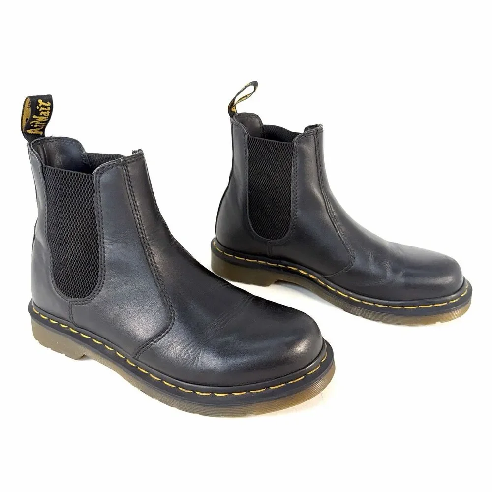 Dr Martens 2976 Bex Smooth Leather Chelsea Boots Black Unisex Men’s 8 / Womens 9